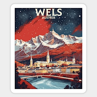 Wels Austria Vintage Travel Retro Tourism Magnet